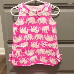 Lilly Pulitzer pink elephant dress